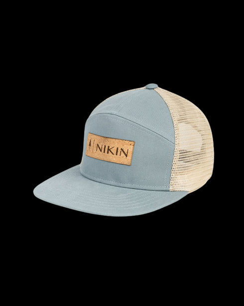 TreeCap 7Panel Trucker NIKIN Cork Elemental Blue